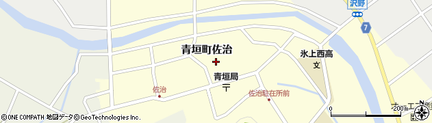 兵庫県丹波市青垣町佐治周辺の地図