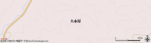鳥取県南部町（西伯郡）大木屋周辺の地図