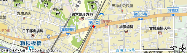 早川口周辺の地図