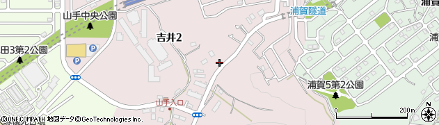 神奈川県横須賀市吉井周辺の地図