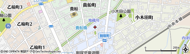 愛知県春日井市割塚町106周辺の地図