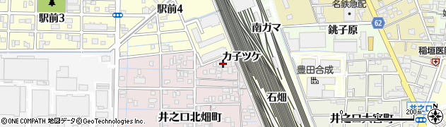 愛知県稲沢市井之口北畑町80周辺の地図