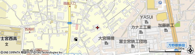 静岡県富士宮市宮原402周辺の地図