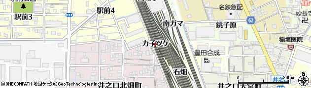 愛知県稲沢市井之口町カ子ツケ周辺の地図