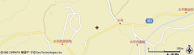 愛知県豊田市大平町宮ケ洞周辺の地図