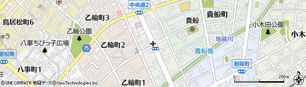 愛知県春日井市中央通周辺の地図