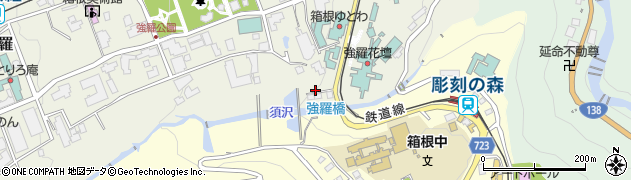 神奈川県足柄下郡箱根町強羅1300-537周辺の地図