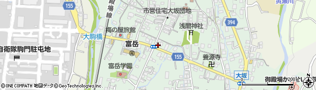 静岡県御殿場市大坂周辺の地図