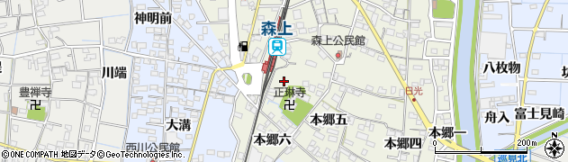 愛知県稲沢市祖父江町森上本郷七周辺の地図
