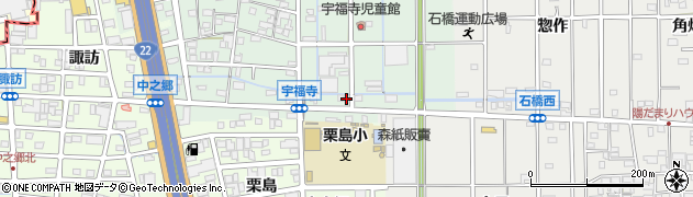 愛知県北名古屋市宇福寺長田88周辺の地図