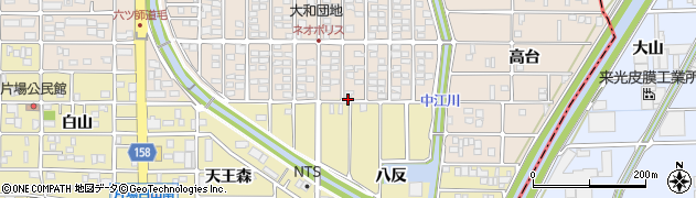 愛知県北名古屋市片場（堤外道北）周辺の地図