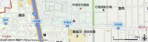 愛知県北名古屋市宇福寺長田93周辺の地図