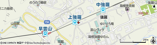 神奈川県足柄下郡箱根町強羅1300-415周辺の地図