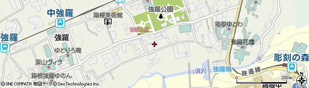 神奈川県足柄下郡箱根町強羅1300-456周辺の地図