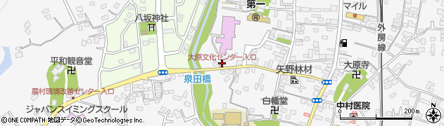 大原文化センター入口周辺の地図
