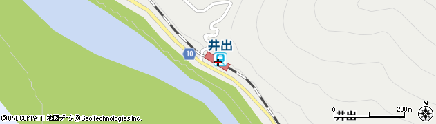 井出駅周辺の地図