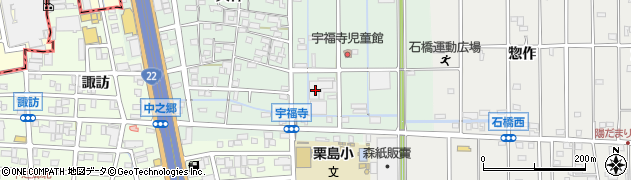 愛知県北名古屋市宇福寺長田94周辺の地図