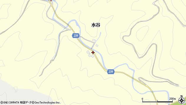 〒522-0318 滋賀県犬上郡多賀町水谷の地図