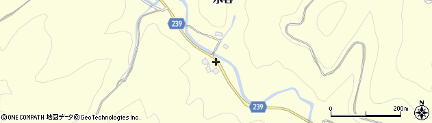 滋賀県多賀町（犬上郡）水谷周辺の地図