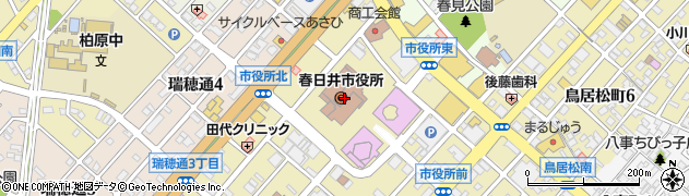 春日井市役所周辺の地図