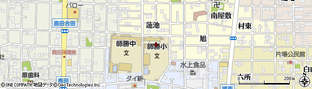 愛知県北名古屋市能田（中道）周辺の地図