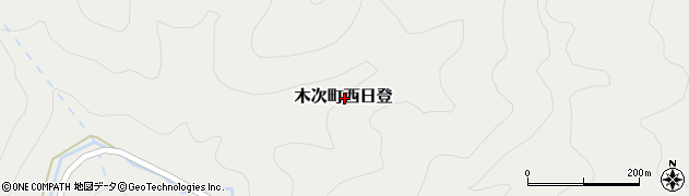 島根県雲南市木次町西日登周辺の地図