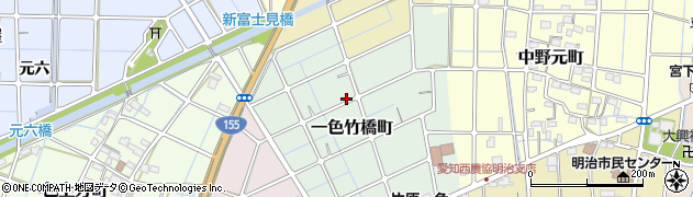 愛知県稲沢市一色竹橋町周辺の地図