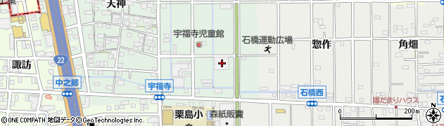 愛知県北名古屋市宇福寺長田73周辺の地図