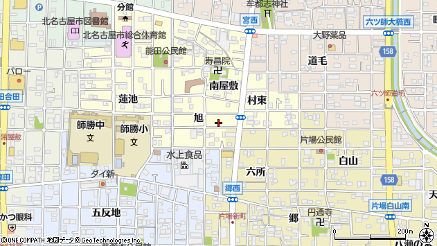 〒481-0003 愛知県北名古屋市能田の地図