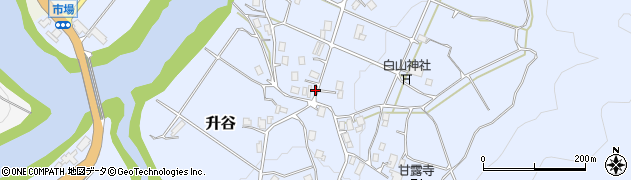 京都府京丹波町（船井郡）升谷周辺の地図