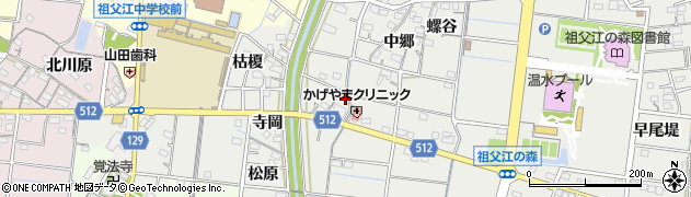愛知県稲沢市祖父江町桜方（立切）周辺の地図
