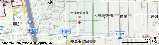 愛知県北名古屋市宇福寺長田76周辺の地図