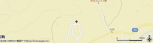 愛知県豊田市大平町（西ケ洞）周辺の地図