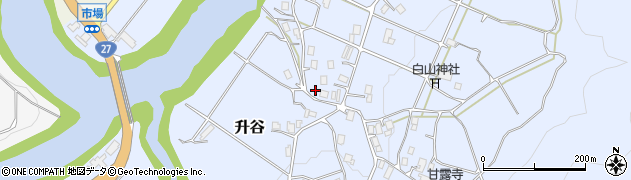 京都府船井郡京丹波町升谷中皆地53周辺の地図