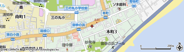 神奈川県小田原市本町周辺の地図