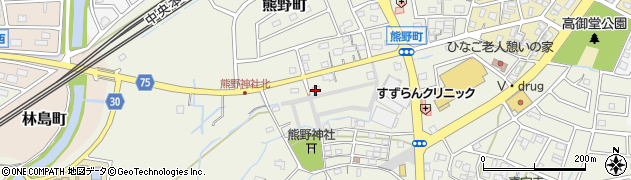愛知県春日井市熊野町2053周辺の地図