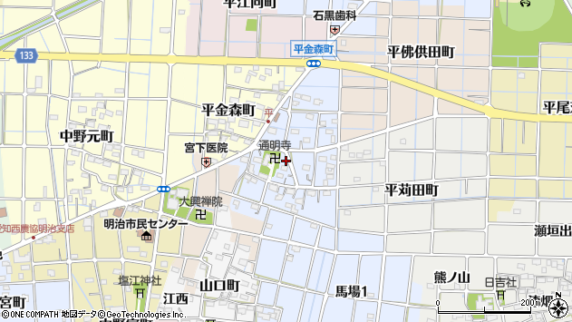 〒492-8337 愛知県稲沢市平細工蔵町の地図