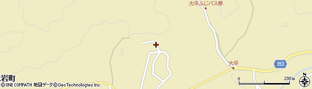 愛知県豊田市大平町（西洞）周辺の地図