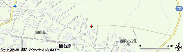 神奈川県箱根町（足柄下郡）仙石原周辺の地図