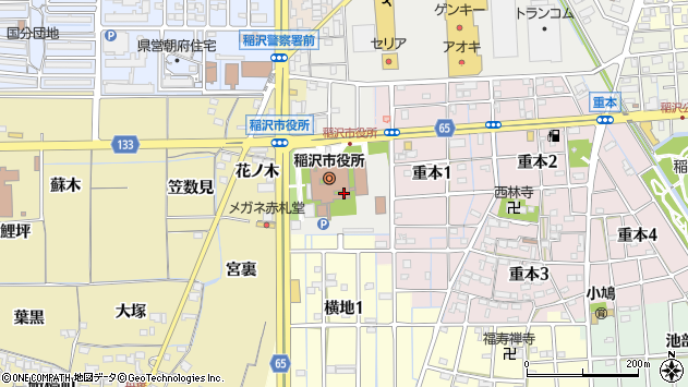 〒492-8269 愛知県稲沢市稲府町の地図