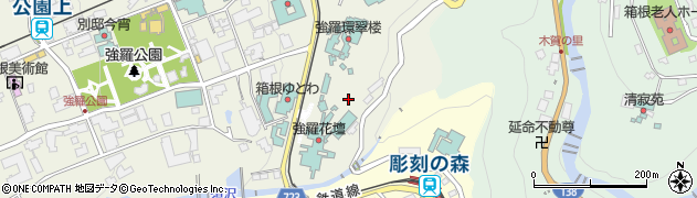 神奈川県足柄下郡箱根町強羅1300-306周辺の地図