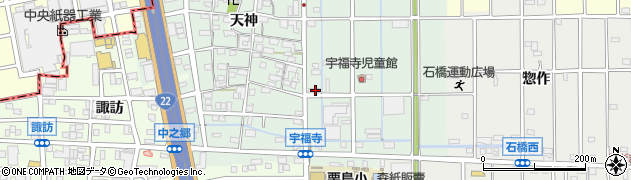 愛知県北名古屋市宇福寺長田12周辺の地図