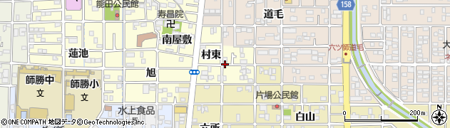 愛知県北名古屋市能田（村東）周辺の地図