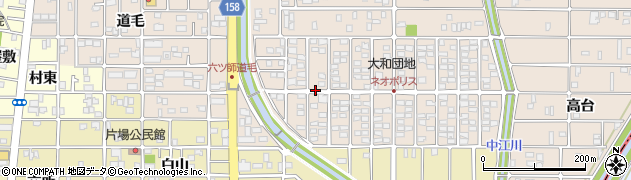 愛知県北名古屋市六ツ師（疲榎）周辺の地図