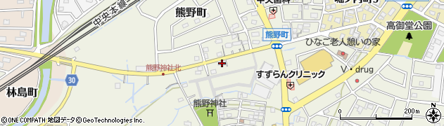 愛知県春日井市熊野町2047周辺の地図