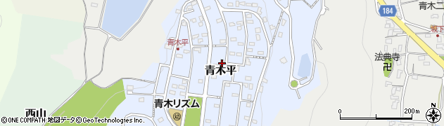 静岡県富士宮市青木平周辺の地図