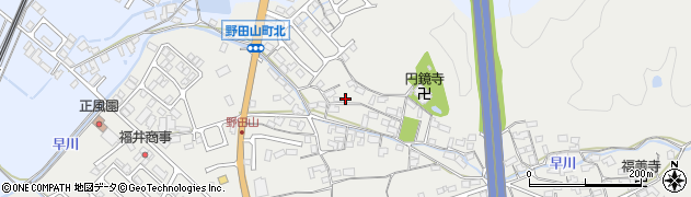 滋賀県彦根市野田山町周辺の地図