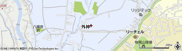 静岡県富士宮市外神1064周辺の地図