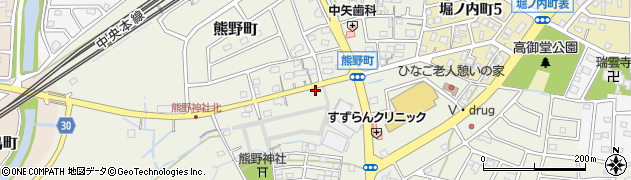 愛知県春日井市熊野町1373周辺の地図