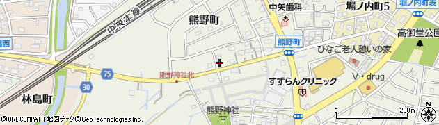 愛知県春日井市熊野町2055周辺の地図